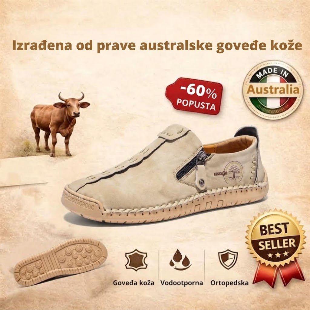 (🔥60% popusta danas - ne propustite!) WHITENTO® - Muške ortopedske cipele od prave kože ✅ Recite zbogom bolovima u stopalima i uživajte u cjelodnevnoj udobnosti!