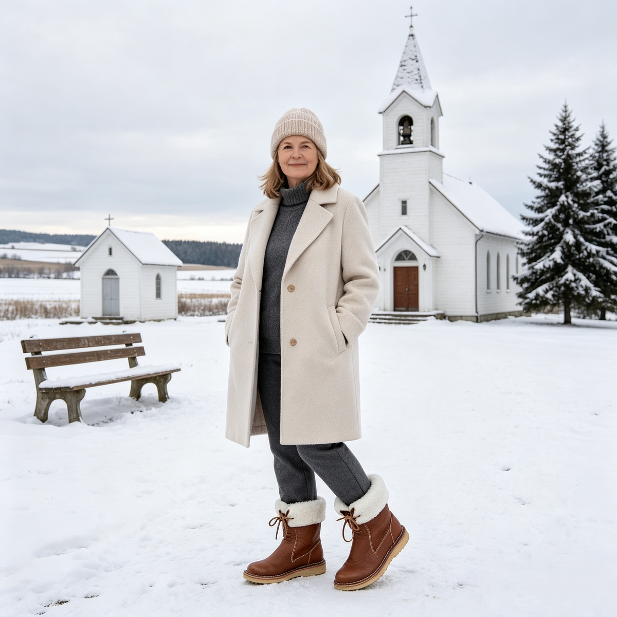 (🔥Ponuda ograničenog trajanja: 70% popusta - Ne propustite!)⏰ - Mekane i udobne tople cipele od ovčje kože u retro stilu✅zimná fleecová podšívka + ručne šité👞 (s potporom za svod stopala za lakše hodanje)