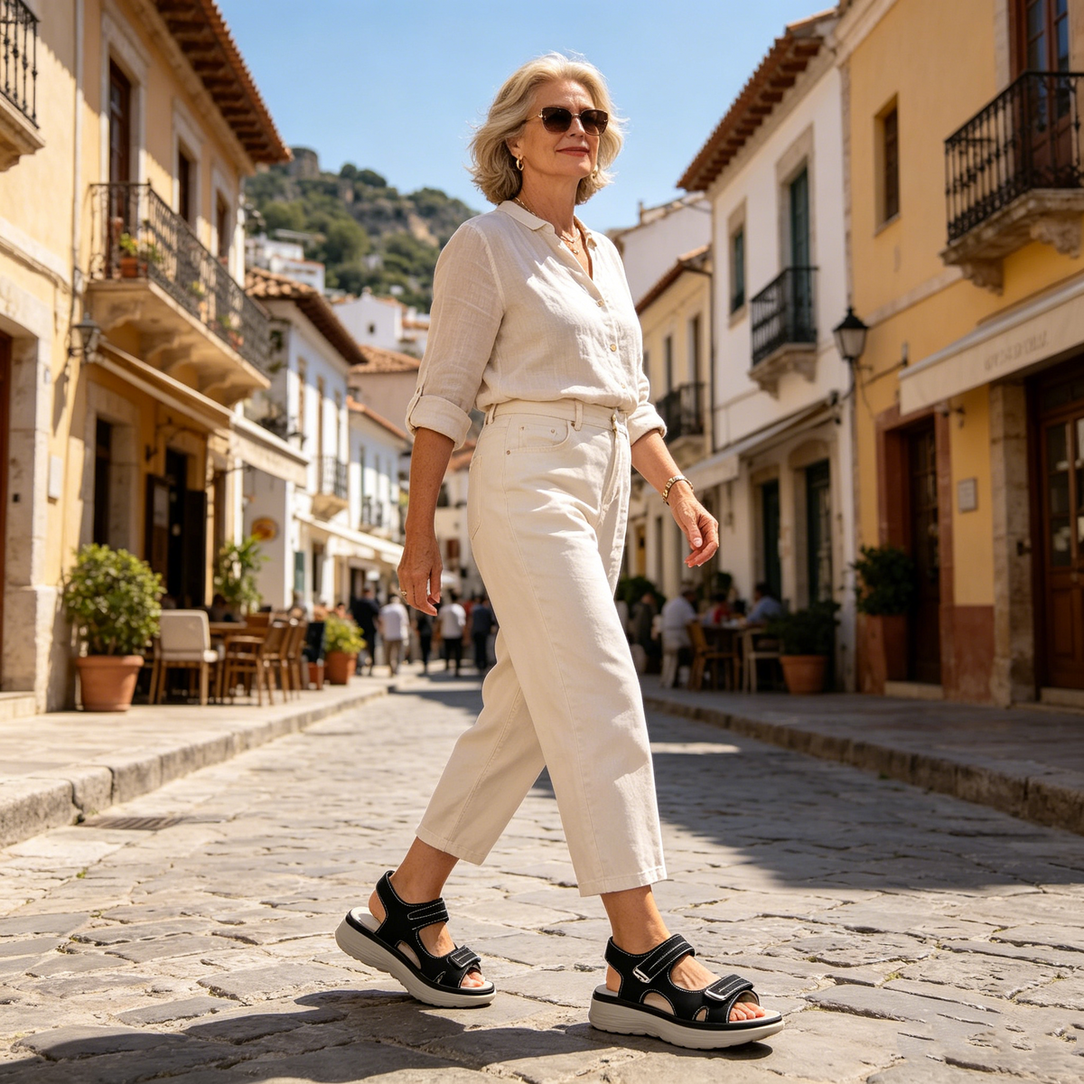 【⏰60% popusta danas!】👡 Ortopedske sandale WHITENTO® za europske žene ✅ Ergonomska potpora za svod stopala ✅ Podesiva širina ✅ Naglašava ljepotu stopala