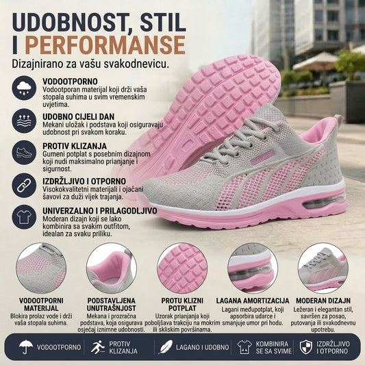 【⏰60% popusta danas! Ne propustite!】WHITENTO® Ergonomski dizajnirane ortopedske cipele za hodanje s zračnim jastučićima✅️ Zdrave ortopedske cipele posebno dizajnirane za europske žene.