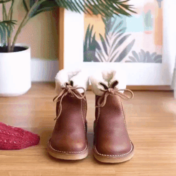 (🔥Ponuda ograničenog trajanja: 70% popusta - Ne propustite!)⏰ - Mekane i udobne tople cipele od ovčje kože u retro stilu✅zimná fleecová podšívka + ručne šité👞 (s potporom za svod stopala za lakše hodanje)