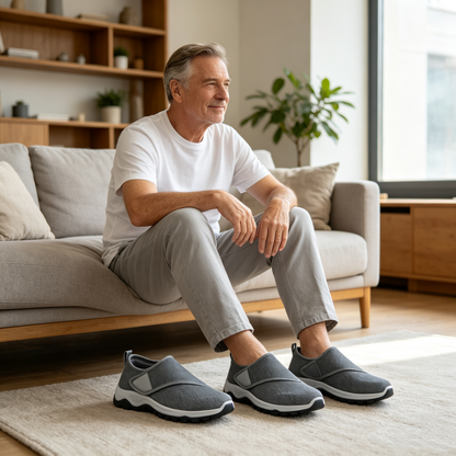 【⏰70% popusta danas! Ne propustite!】WHITENTO®Ergonomski dizajnirane ortopedske cipele za hodanje koje apsorbiraju udarce✅️Zdrave ortopedske cipele posebno dizajnirane za europske muškarce.