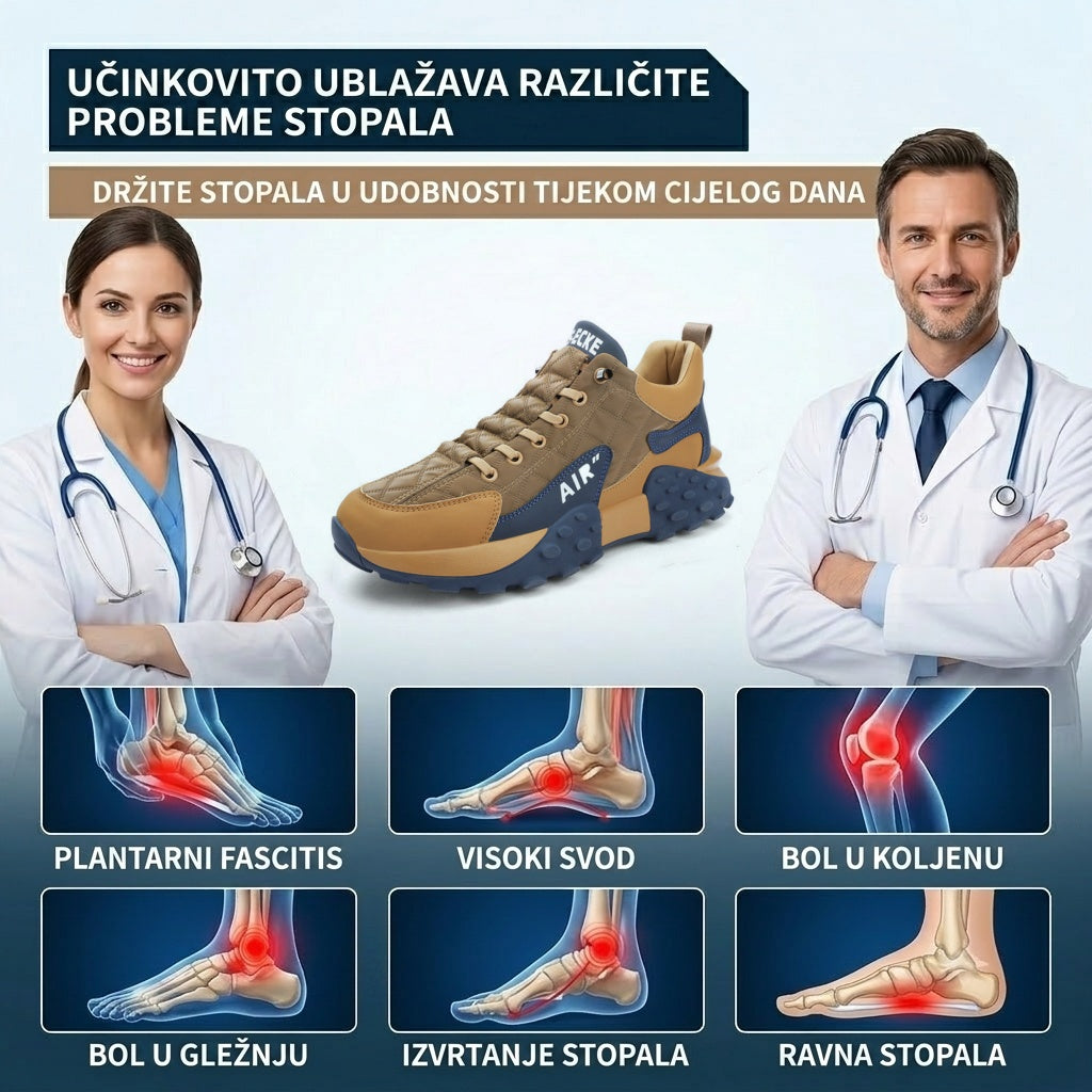 【⏰60% popusta danas! Ne propustite!】 WHITENTO®Ergonomski dizajnirane ortopedske cipele za hodanje koje apsorbiraju udarce✅️Zdrave ortopedske cipele posebno dizajnirane za europske muškarce.