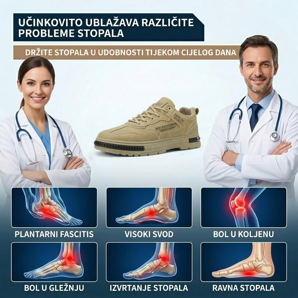 【⏰70% popusta danas! Ne propustite!】WHITENTO®Ergonomski dizajnirane ortopedske cipele za hodanje koje apsorbiraju udarce✅️Zdrave ortopedske cipele posebno dizajnirane za europske muškarce.