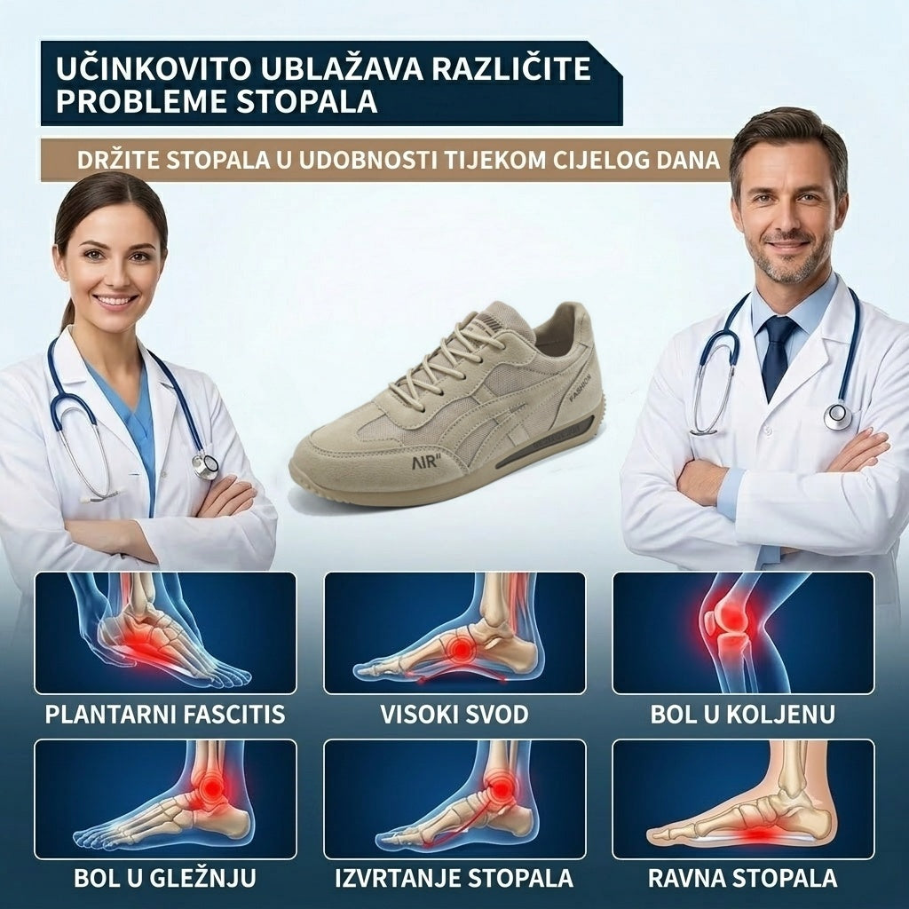 【⏰60% popusta danas! Ne propustite!】WHITENTO®Ergonomski dizajnirane ortopedske cipele za hodanje koje apsorbiraju udarce✅️Zdrave ortopedske cipele posebno dizajnirane za europske muškarce.