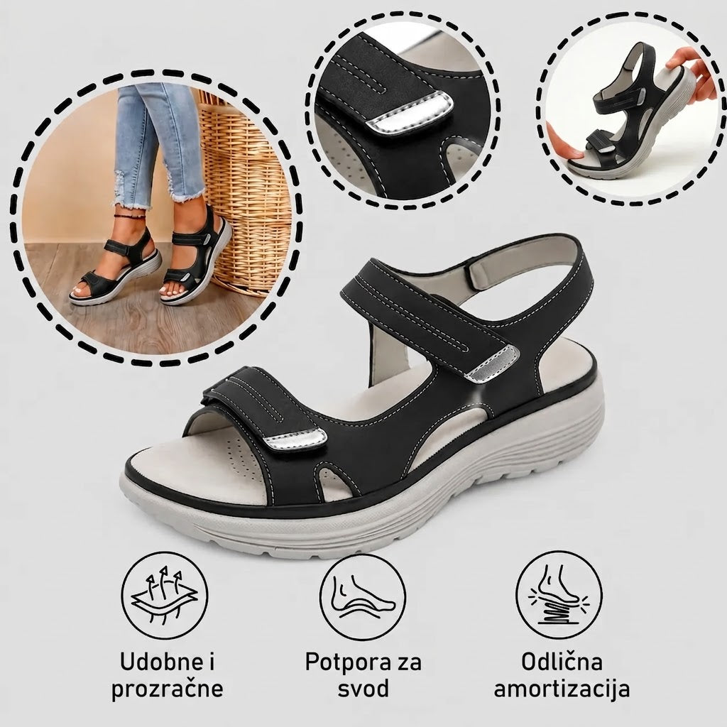 【⏰60% popusta danas!】👡 Ortopedske sandale WHITENTO® za europske žene ✅ Ergonomska potpora za svod stopala ✅ Podesiva širina ✅ Naglašava ljepotu stopala