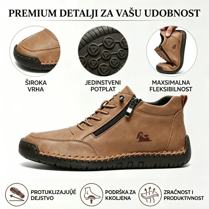 🔥 60% popusta – Ne propustite | Odabrana obuća od teleće kože – ortopedske cipele – 👞 – izdržljive, protuklizne i vodootporne | potpora svodu stopala, ublažavanje boli, unisex