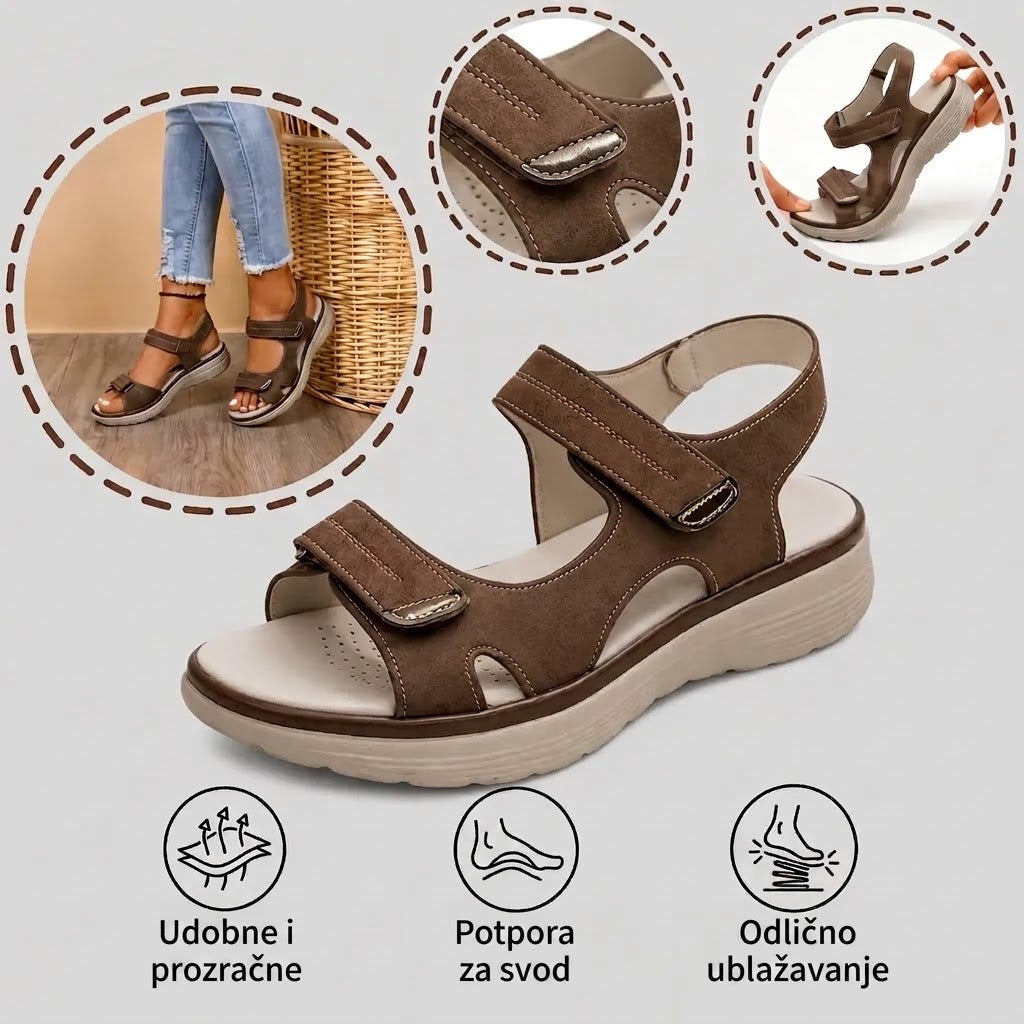 【⏰60% popusta danas!】👡 Ortopedske sandale WHITENTO® za europske žene ✅ Ergonomska potpora za svod stopala ✅ Podesiva širina ✅ Naglašava ljepotu stopala