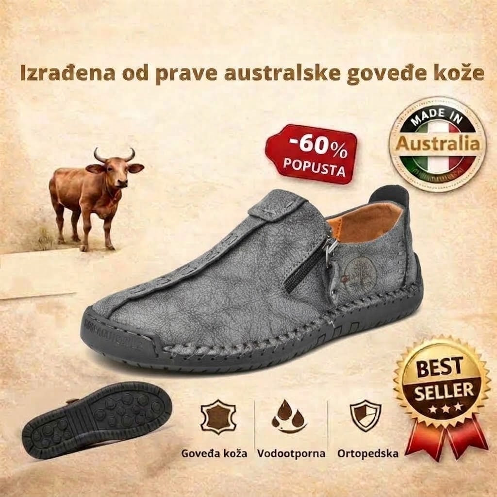 (🔥60% popusta danas - ne propustite!) WHITENTO® - Muške ortopedske cipele od prave kože ✅ Recite zbogom bolovima u stopalima i uživajte u cjelodnevnoj udobnosti!