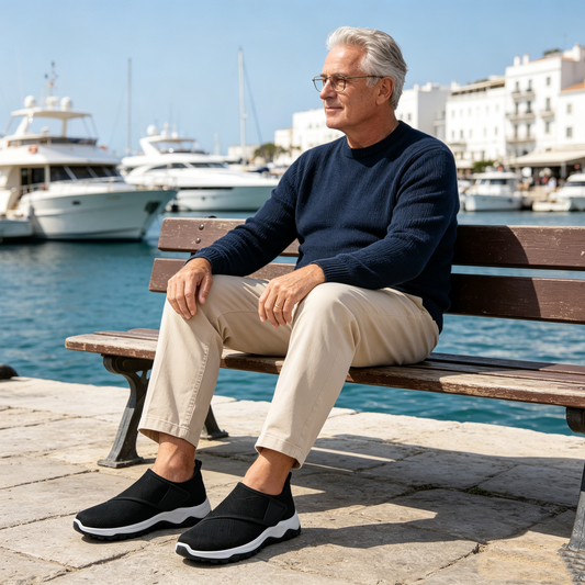 【⏰70% popusta danas! Ne propustite!】WHITENTO®Ergonomski dizajnirane ortopedske cipele za hodanje koje apsorbiraju udarce✅️Zdrave ortopedske cipele posebno dizajnirane za europske muškarce.
