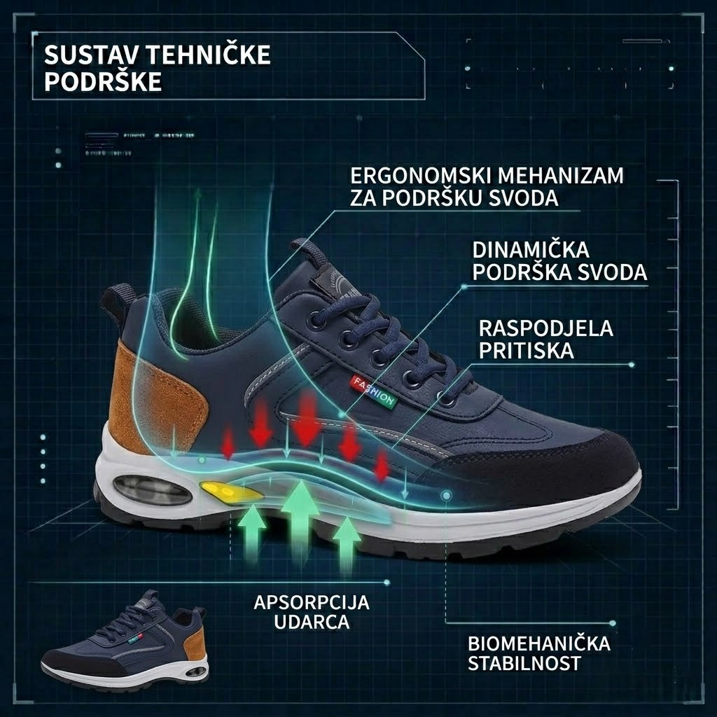 【⏰60% popusta danas! Ne propustite!】 WHITENTO®Ergonomski dizajnirane ortopedske cipele za hodanje koje apsorbiraju udarce✅️Zdrave ortopedske cipele posebno dizajnirane za europske muškarce.