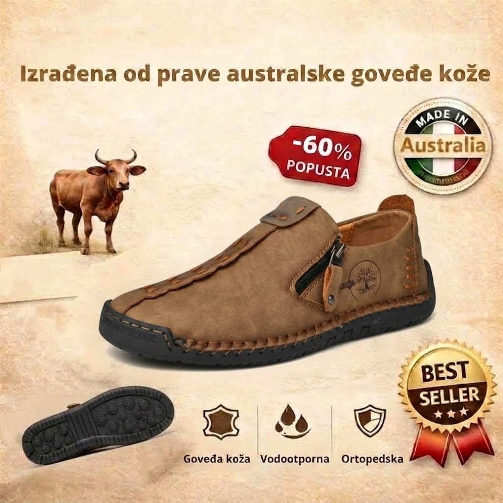 (🔥60% popusta danas - ne propustite!) WHITENTO® - Muške ortopedske cipele od prave kože ✅ Recite zbogom bolovima u stopalima i uživajte u cjelodnevnoj udobnosti!