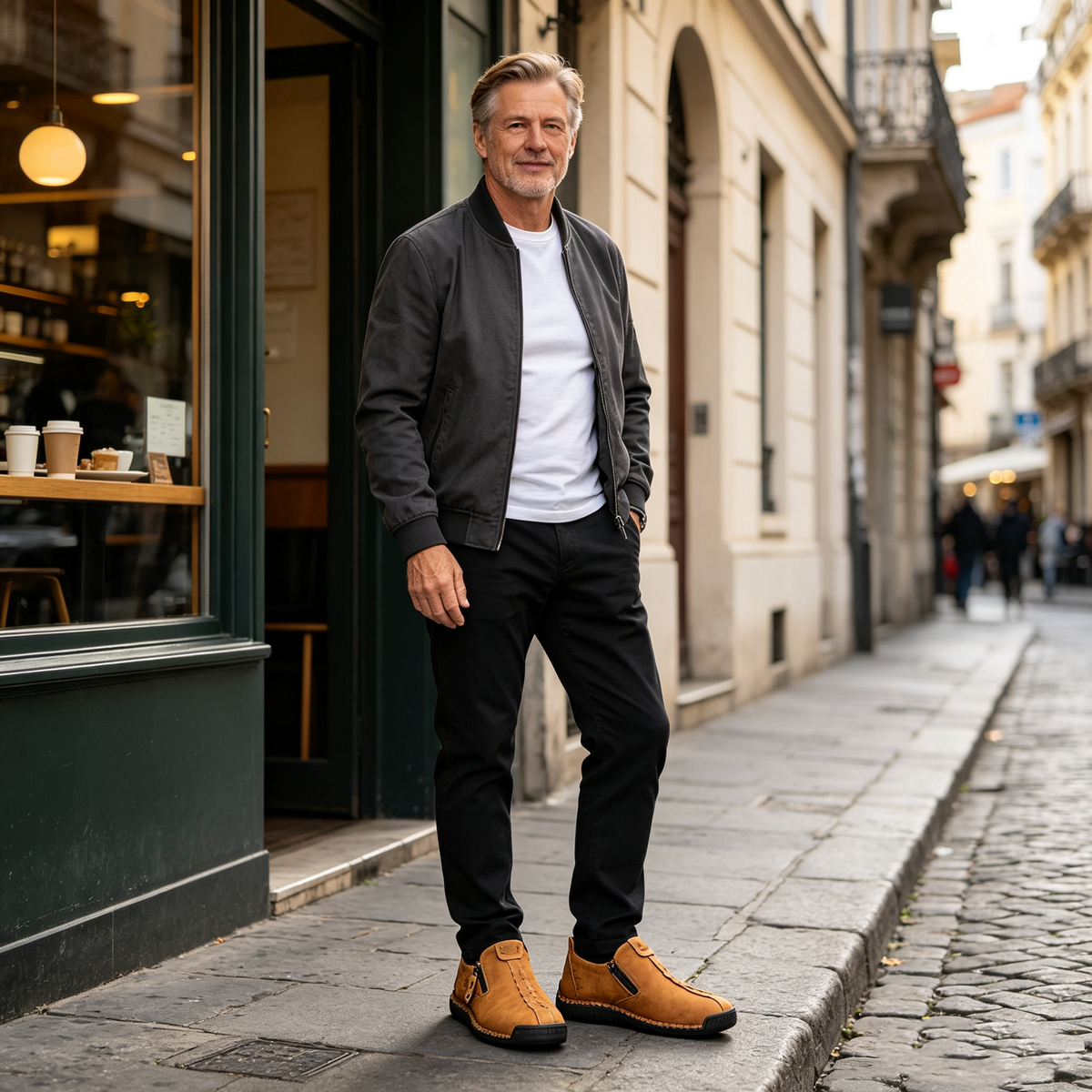 (🔥60% popusta danas - ne propustite!) WHITENTO® - Muške ortopedske cipele od prave kože ✅ Recite zbogom bolovima u stopalima i uživajte u cjelodnevnoj udobnosti!