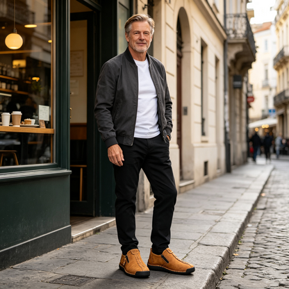 (🔥60% popusta danas - ne propustite!) WHITENTO® - Muške ortopedske cipele od prave kože ✅ Recite zbogom bolovima u stopalima i uživajte u cjelodnevnoj udobnosti!