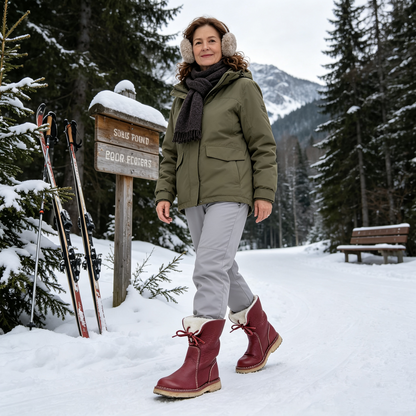 (🔥Ponuda ograničenog trajanja: 70% popusta - Ne propustite!)⏰ - Mekane i udobne tople cipele od ovčje kože u retro stilu✅zimná fleecová podšívka + ručne šité👞 (s potporom za svod stopala za lakše hodanje)