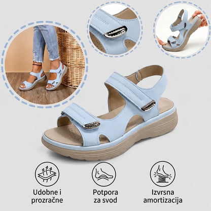 【⏰60% popusta danas!】👡 Ortopedske sandale WHITENTO® za europske žene ✅ Ergonomska potpora za svod stopala ✅ Podesiva širina ✅ Naglašava ljepotu stopala
