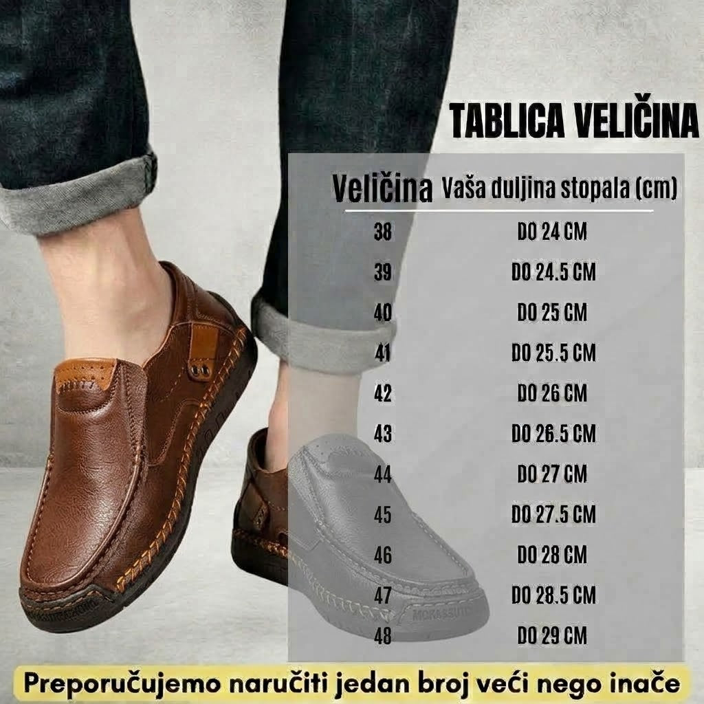 🔥 70% popusta – Ne propustite | Odabrana obuća od teleće kože – ortopedske cipele – 👞 – izdržljive, protuklizne i vodootporne | potpora svodu stopala, ublažavanje boli, unisex
