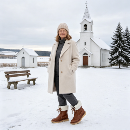 (🔥Ponuda ograničenog trajanja: 70% popusta - Ne propustite!)⏰ - Mekane i udobne tople cipele od ovčje kože u retro stilu✅zimná fleecová podšívka + ručne šité👞 (s potporom za svod stopala za lakše hodanje)