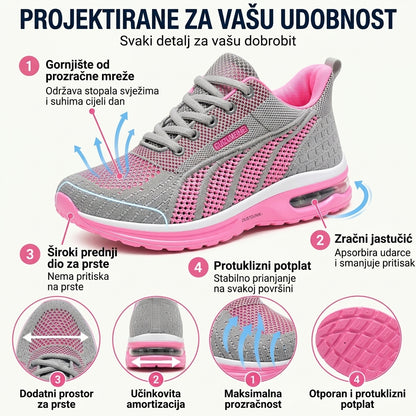 【⏰60% popusta danas! Ne propustite!】WHITENTO® Ergonomski dizajnirane ortopedske cipele za hodanje s zračnim jastučićima✅️ Zdrave ortopedske cipele posebno dizajnirane za europske žene.