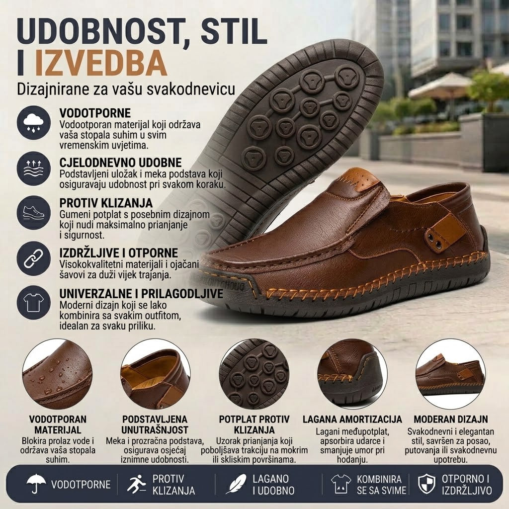 🔥 70% popusta – Ne propustite | Odabrana obuća od teleće kože – ortopedske cipele – 👞 – izdržljive, protuklizne i vodootporne | potpora svodu stopala, ublažavanje boli, unisex