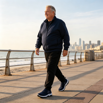 【⏰70% popusta danas! Ne propustite!】WHITENTO®Ergonomski dizajnirane ortopedske cipele za hodanje koje apsorbiraju udarce✅️Zdrave ortopedske cipele posebno dizajnirane za europske muškarce.