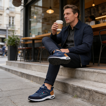 【⏰60% popusta danas! Ne propustite!】 WHITENTO®Ergonomski dizajnirane ortopedske cipele za hodanje koje apsorbiraju udarce✅️Zdrave ortopedske cipele posebno dizajnirane za europske muškarce.