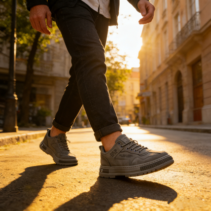 【⏰70% popusta danas! Ne propustite!】WHITENTO®Ergonomski dizajnirane ortopedske cipele za hodanje koje apsorbiraju udarce✅️Zdrave ortopedske cipele posebno dizajnirane za europske muškarce.