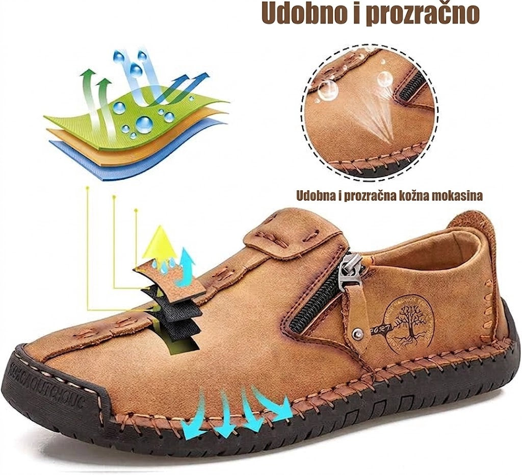(🔥60% popusta danas - ne propustite!) WHITENTO® - Muške ortopedske cipele od prave kože ✅ Recite zbogom bolovima u stopalima i uživajte u cjelodnevnoj udobnosti!
