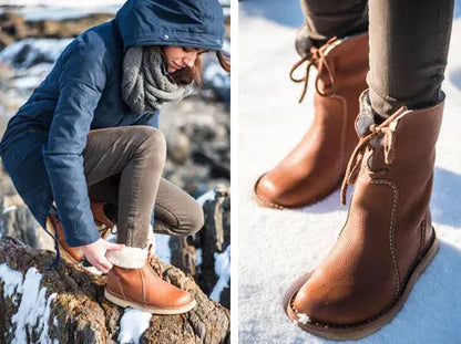 (🔥Ponuda ograničenog trajanja: 70% popusta - Ne propustite!)⏰ - Mekane i udobne tople cipele od ovčje kože u retro stilu✅zimná fleecová podšívka + ručne šité👞 (s potporom za svod stopala za lakše hodanje)
