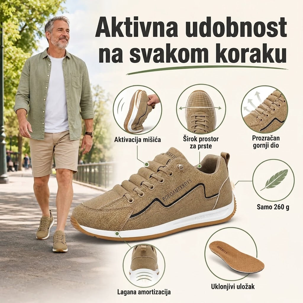 【⏰60% popusta danas! Ne propustite!】WHITENTO® Ergonomski dizajnirane ortopedske cipele za hodanje✅️Zdrave ortopedske cipele posebno dizajnirane za europske muškarce.