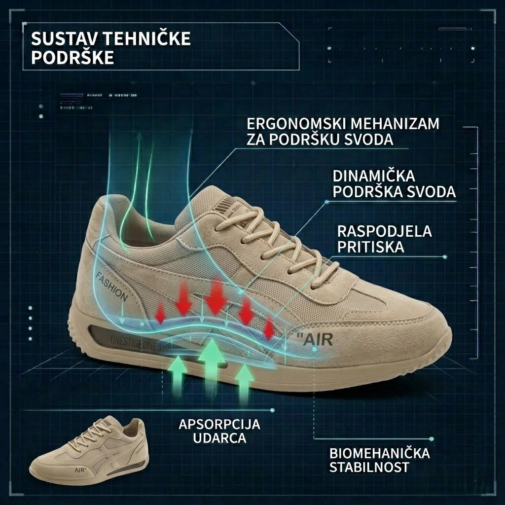 【⏰60% popusta danas! Ne propustite!】WHITENTO®Ergonomski dizajnirane ortopedske cipele za hodanje koje apsorbiraju udarce✅️Zdrave ortopedske cipele posebno dizajnirane za europske muškarce.