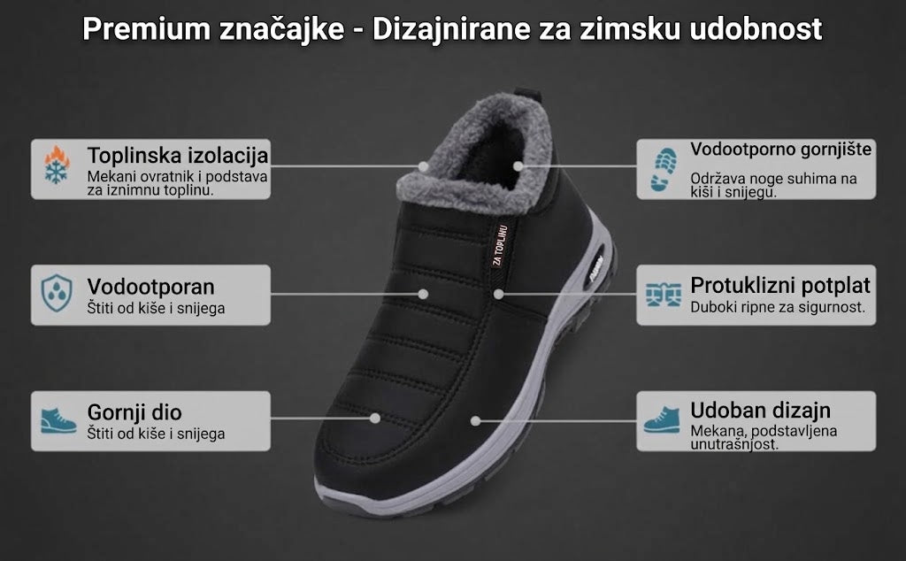(🎉 Posebna ponuda za danas: 70 % popusta – ne propustite!) ⏰ Ergonomske ortopedske zimske cipele koje učinkovito ublažavaju bolove u stopalima, koljenima i leđima ✅ prikladne za muškarce i žene.