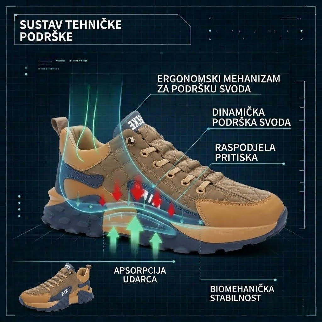 【⏰60% popusta danas! Ne propustite!】 WHITENTO®Ergonomski dizajnirane ortopedske cipele za hodanje koje apsorbiraju udarce✅️Zdrave ortopedske cipele posebno dizajnirane za europske muškarce.