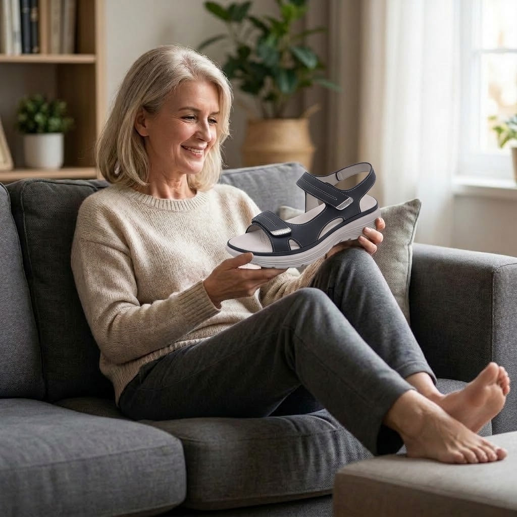 【⏰60% popusta danas!】👡 Ortopedske sandale WHITENTO® za europske žene ✅ Ergonomska potpora za svod stopala ✅ Podesiva širina ✅ Naglašava ljepotu stopala