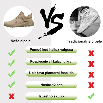 【⏰60% popusta danas! Ne propustite!】WHITENTO®Ergonomski dizajnirane ortopedske cipele za hodanje koje apsorbiraju udarce✅️Zdrave ortopedske cipele posebno dizajnirane za europske muškarce.