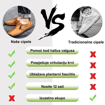 (🔥60% popusta danas - ne propustite!) WHITENTO® - Muške ortopedske cipele od prave kože ✅ Recite zbogom bolovima u stopalima i uživajte u cjelodnevnoj udobnosti!