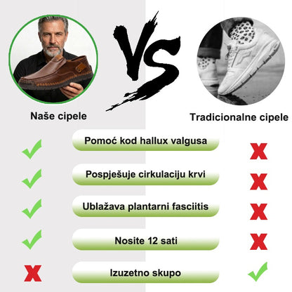 🔥 70% popusta – Ne propustite | Odabrana obuća od teleće kože – ortopedske cipele – 👞 – izdržljive, protuklizne i vodootporne | potpora svodu stopala, ublažavanje boli, unisex