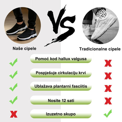 【⏰70% popusta danas! Ne propustite!】WHITENTO®Ergonomski dizajnirane ortopedske cipele za hodanje koje apsorbiraju udarce✅️Zdrave ortopedske cipele posebno dizajnirane za europske muškarce.