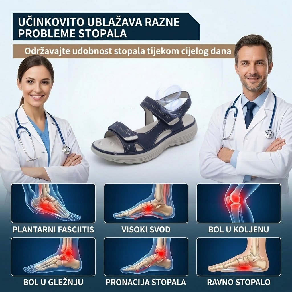 【⏰60% popusta danas!】👡 Ortopedske sandale WHITENTO® za europske žene ✅ Ergonomska potpora za svod stopala ✅ Podesiva širina ✅ Naglašava ljepotu stopala